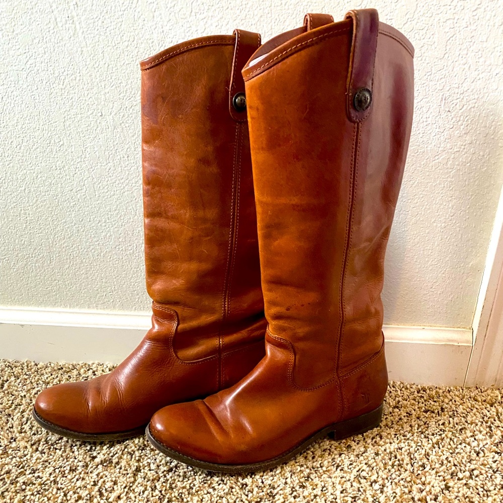 Frye Melissa Button Equestrian Boots 8.5 Med
